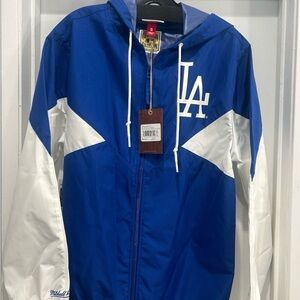 Mitchell & Ness Blue Dodgers Unisex Windbreaker